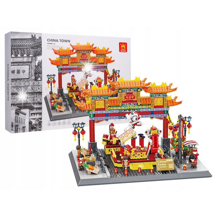 Конструктор Wange, CHINA TOWN, 1245 части, за деца