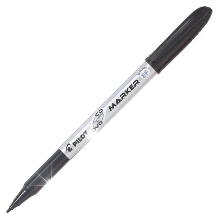 Маркер за CD/DVD, WPC, комплект 10 броя, черен, писане 1000м