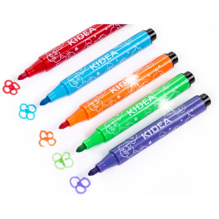 Set de creioane scolare, markere pentru copii, set mare de 24 de culori