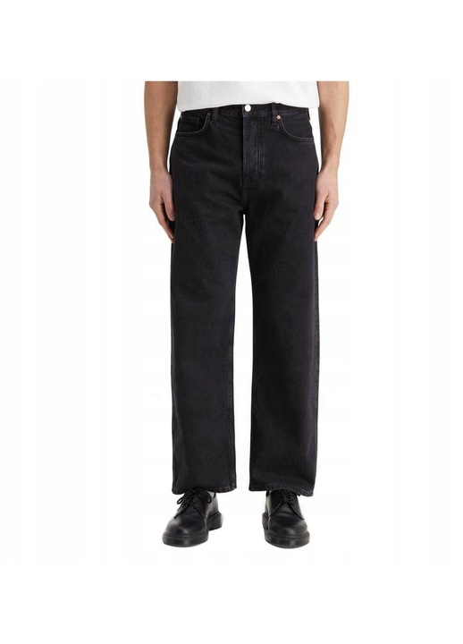 Férfi farmer Scotch & Soda Core The Pitch, laza szabású, 5 zsebes, Black Buzz, pamut, W34-L34 US