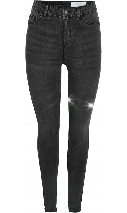 Дамски дънки Noisy May NMCALLIE, черни, skinny fit, еластичен памук, W26-L32 US