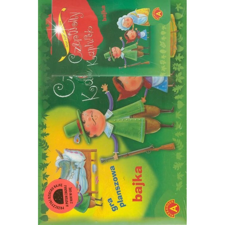 Társasjáték Piroska, 4 bábu, többszínű, teljes készlet