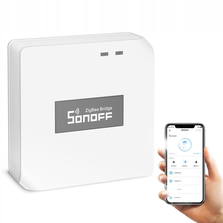 Sonoff ZB Bridge ZigBee központ, WiFi + ZigBee csatlakozás, 62x62x20mm, teljes készlet