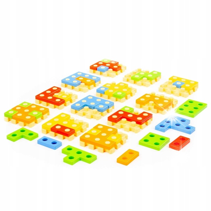 Oktató kirakó készlet Uloz, 47 darab, 340x80x250cm