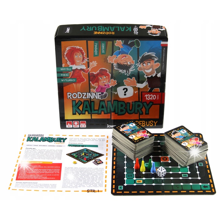 Társasjáték, Kalambury, 1320 szó, 220 kártya, többszínű, 5 éves kortól