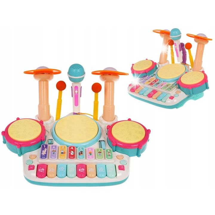 Zeneszett gyerekeknek, Ramiz, interaktív, többszínű, 43x30x28cm