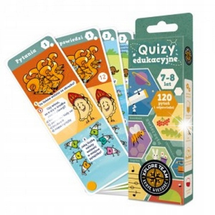 Társasjáték gyerekeknek, Oktató kvízek, 8 év, zsebformátum