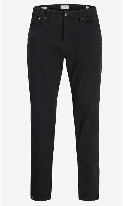 Мъжки панталон, черен, стандартна кройка, ежедневен, W33-L32 US