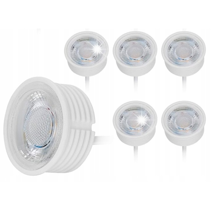 6 modulos LED készlet, 50mm x 22mm, 5W, 230V, F energiaosztály