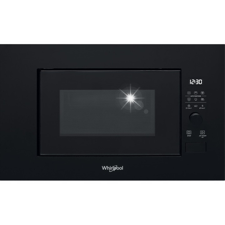 Cuptor cu microunde incorporabil Whirlpool WMF200G, 20L, functie grill, negru, 39x59.4x34.9cm