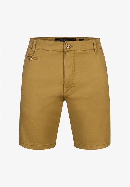 Indicode férfi rövidnadrág, pamut, sárga, klasszikus szabás, két elülső zseb, XL INTL