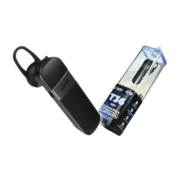 Casti wireless, AsiceSound, Bluetooth 5.3, 46 ore autonomie, rezistente la apa IPX6, control tactil, Alb