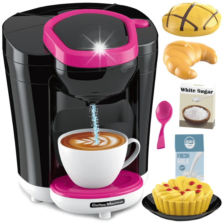 Gyermek kávéfőző, Gotel, XL háztartási gép készlet, 14,5x13x18cm, többszínű