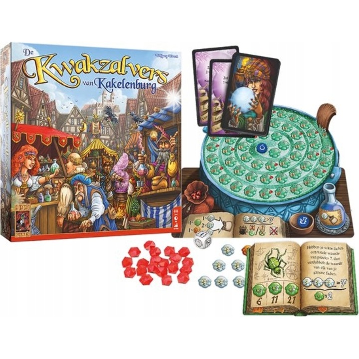 Társasjáték De Kwakzalvers Van Kakelenburg, 999-GAMES, uniszex, 1x1kg
