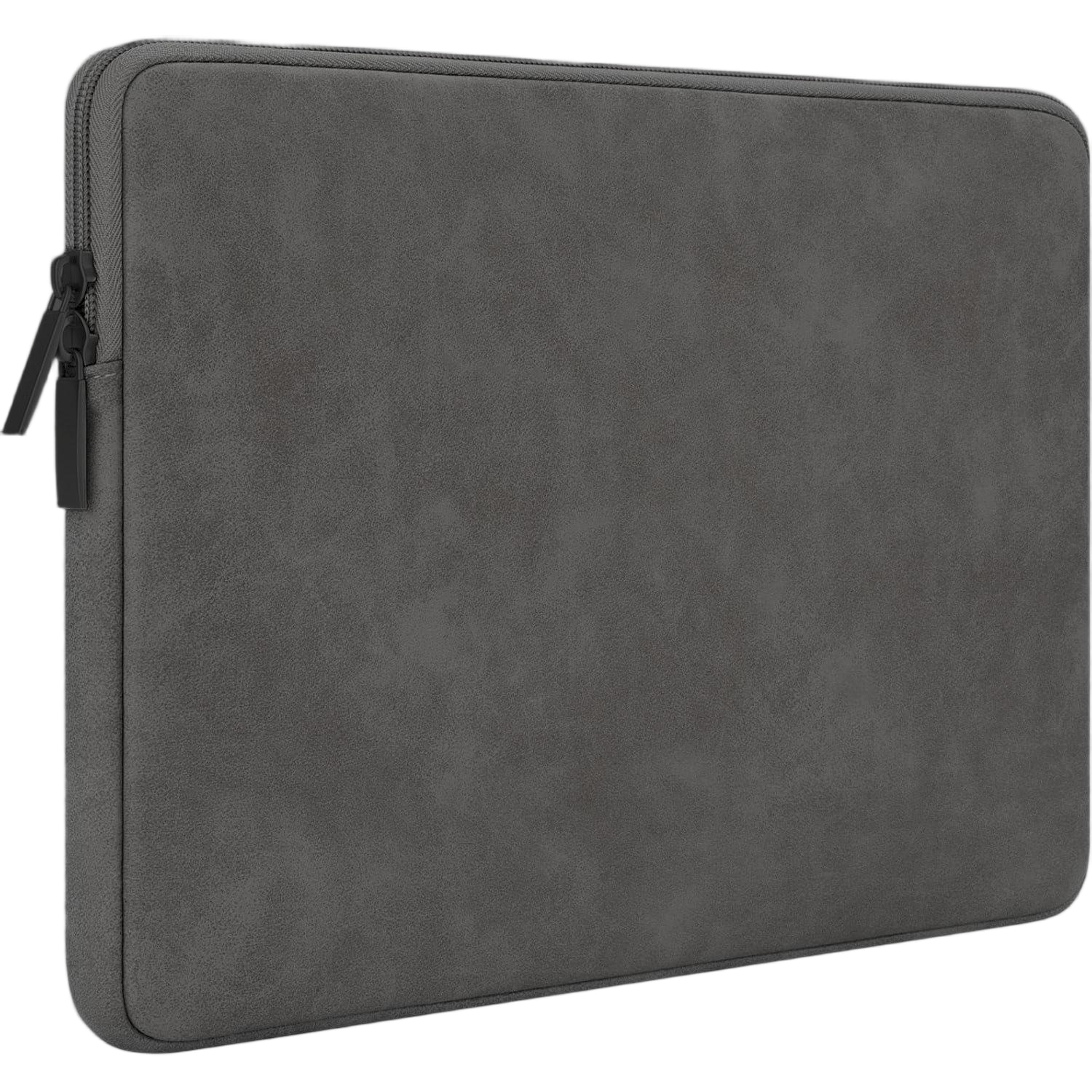 Husa pentru MacBook Pro/Air sau Laptop 15 Sleeve din piele PU premium, 14 -15.6 inch, Gri