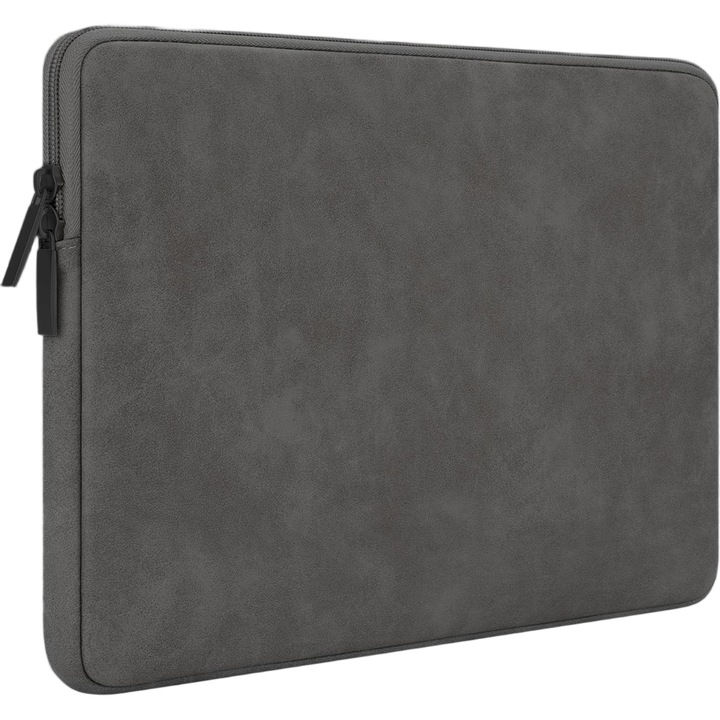Калъф за MacBook Pro/Air или лаптоп 15 Sleeve от първокласна PU кожа, 14 -15.6 инча, Сив