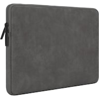 Husa pentru MacBook Pro/Air sau Laptop 13 Sleeve din piele PU premium, 13 -13.9 inch, Gri