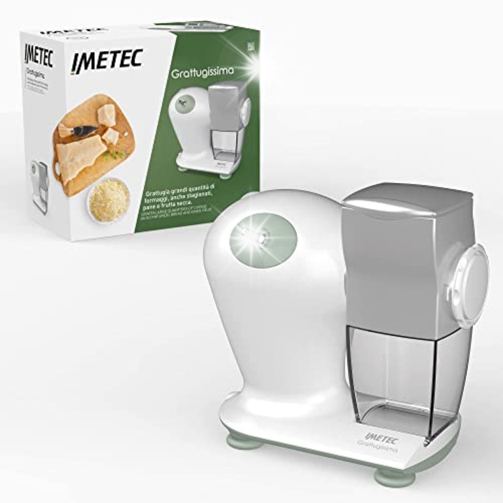 Razatoare electrica Imetec, 150 W, inox, recipient detasabil, capac de pastrare a prospetimii
