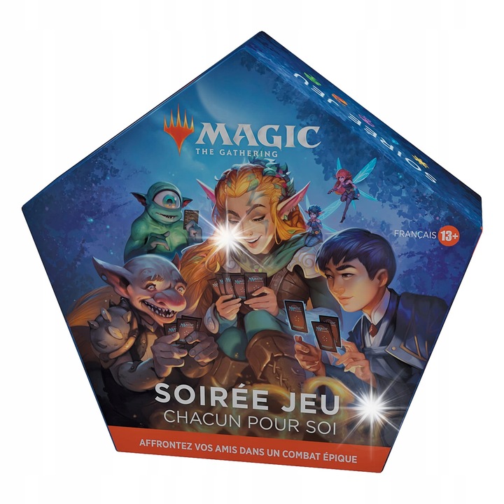 Magic: The Gathering, társasjáték, 2-5 játékos, részletes grafika, francia nyelvű változat