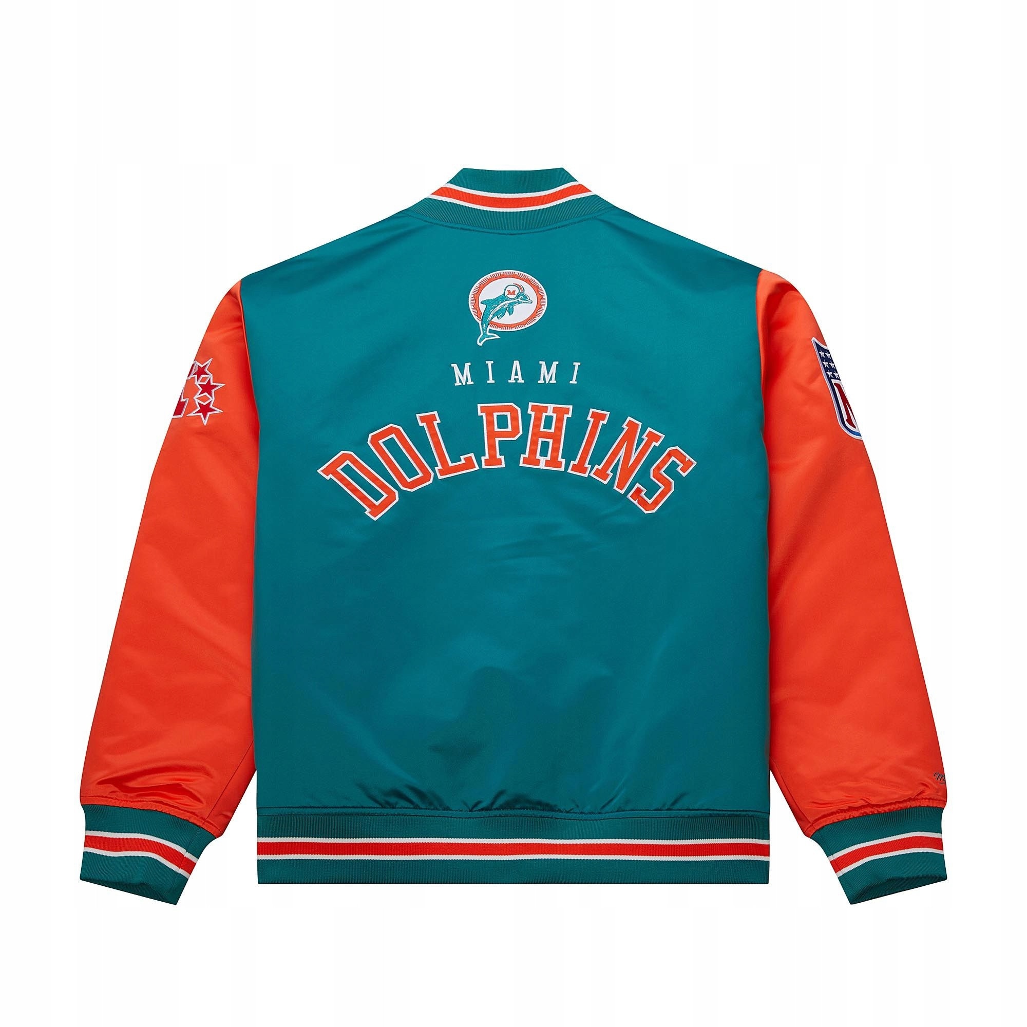 Férfi sportkabát Mitchell & Ness Miami Dolphins Throwbacks, türkiz