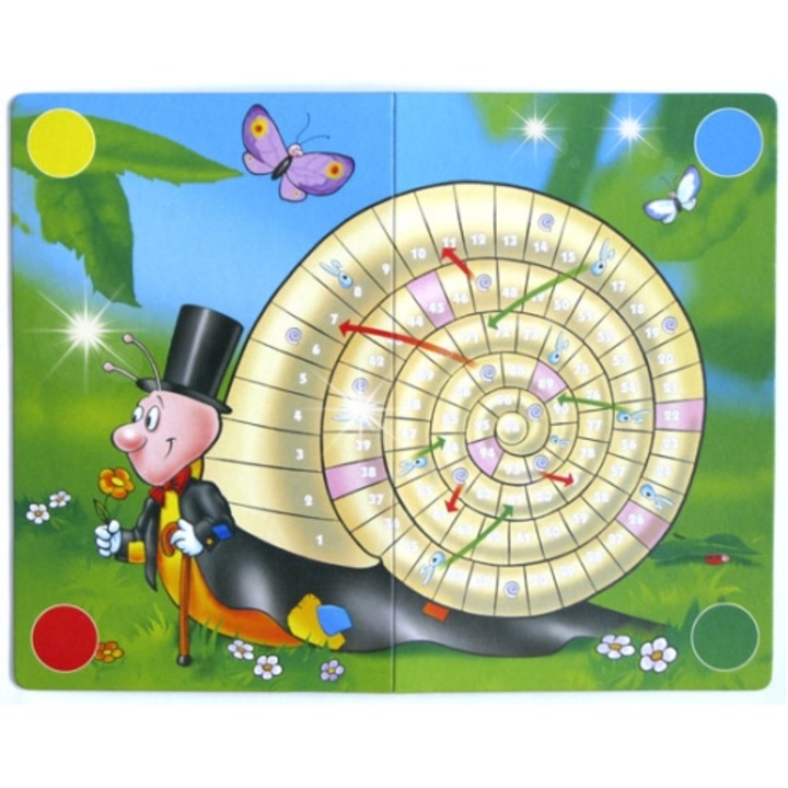 Társasjáték szett 2in1 Rajd és Slimak, 4 bábu, 30x30cm