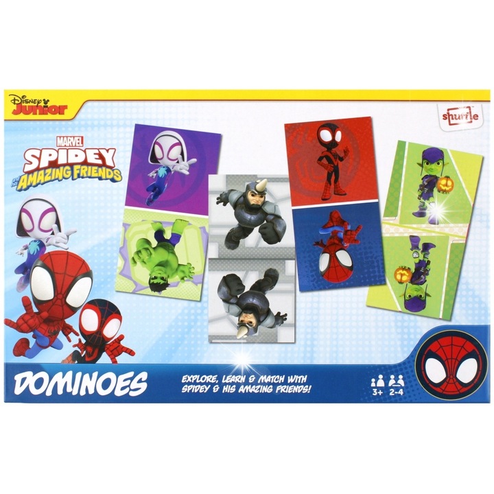 Spidey Dominó társasjáték, 3+, az egész családnak
