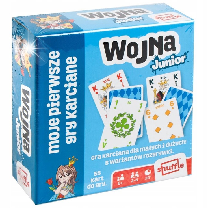 Társasjáték, Wojna kártyajáték, 55 kártya, 2-6 játékos, 20 perc