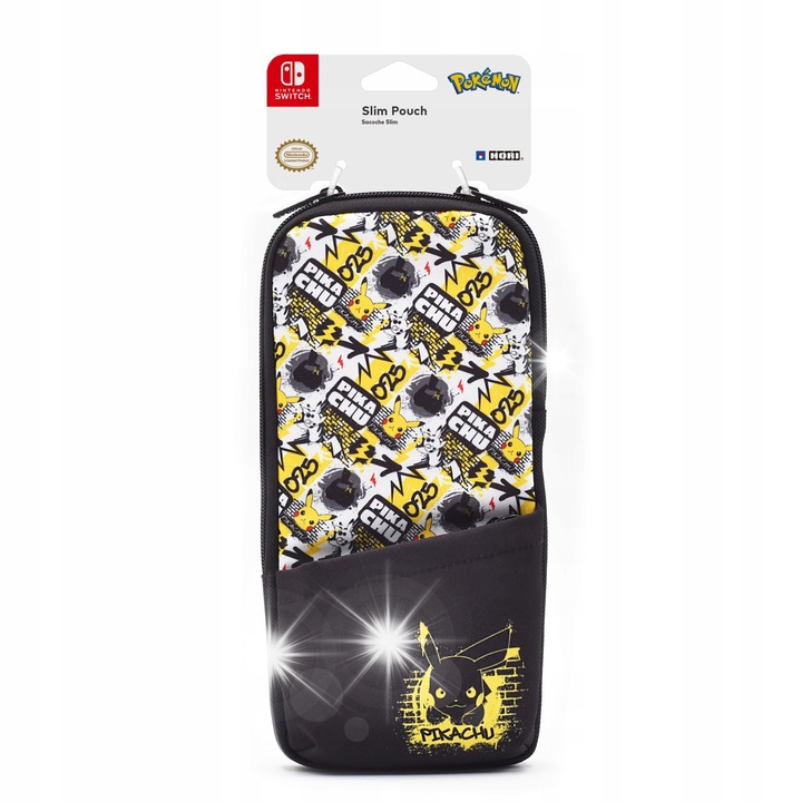 Etui Slim Pouch Pikachu Nintendo Switchhez, többszínű, kiegészítő szettel