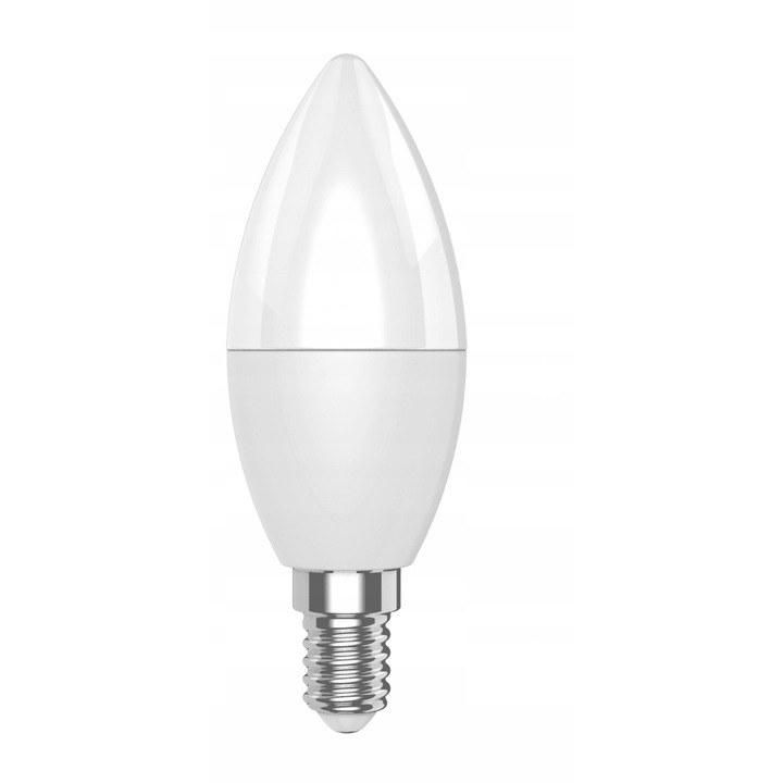 Bec LED Smart Wi-Fi RGBW 5W E14 470lm, Woox, 37x37x107mm