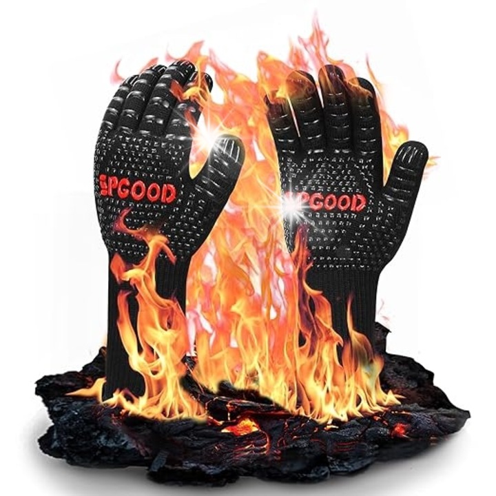 SPGOOD Grillkesztyű, hőálló, csúszásmentes, L-XXL méret