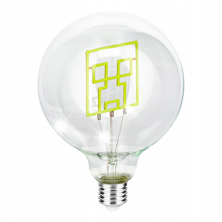 Неонова LED крушка Minecraft Creeper, 17,7x12,5см, E27