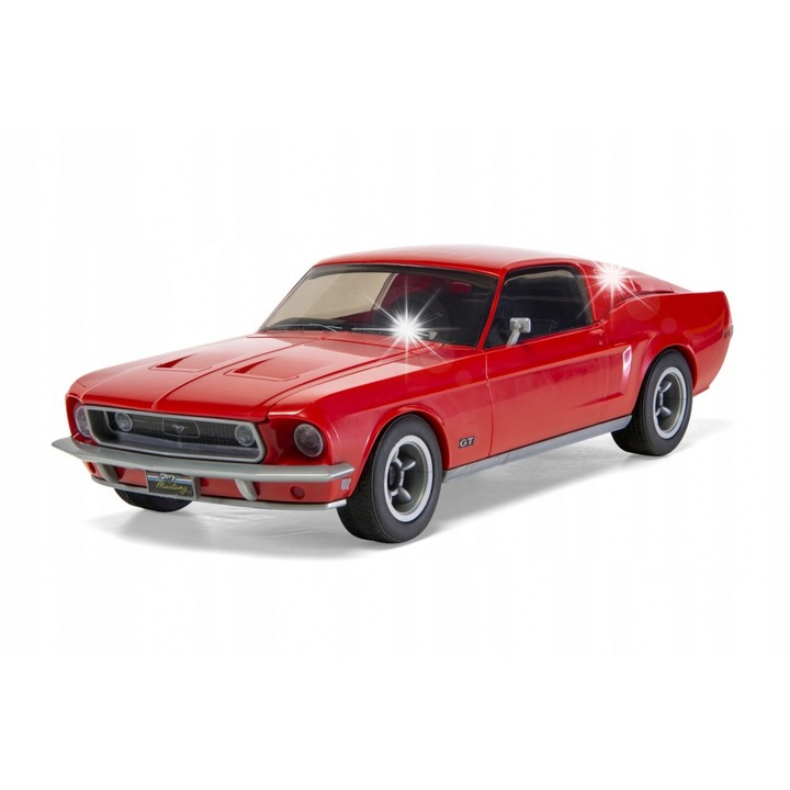 Model plastic de construit Quickbuild Ford Mustang GT 1968, 45 elemente, 19x7.5cm, rosu