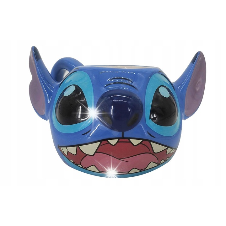 3D Stitch kerámia bögre, 350 ml, többszínű