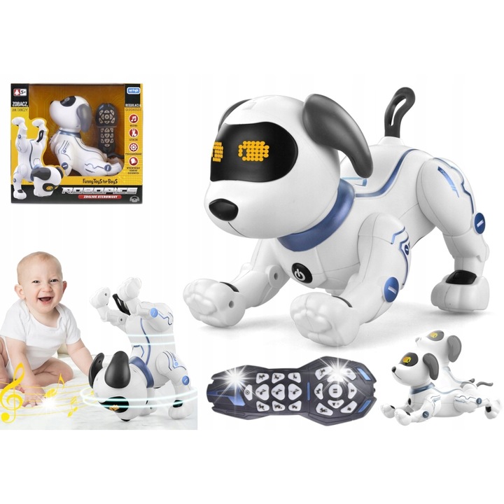 Интерактивен робот, RC, 7 функции, многоцветен, комплект с дистанционно
