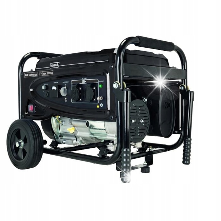 Scheppach BGT2800 áramfejlesztő, 2500 W, 6,5 LE motor, 2 x 230 V, 1 x 12 V DC, 15L tartály