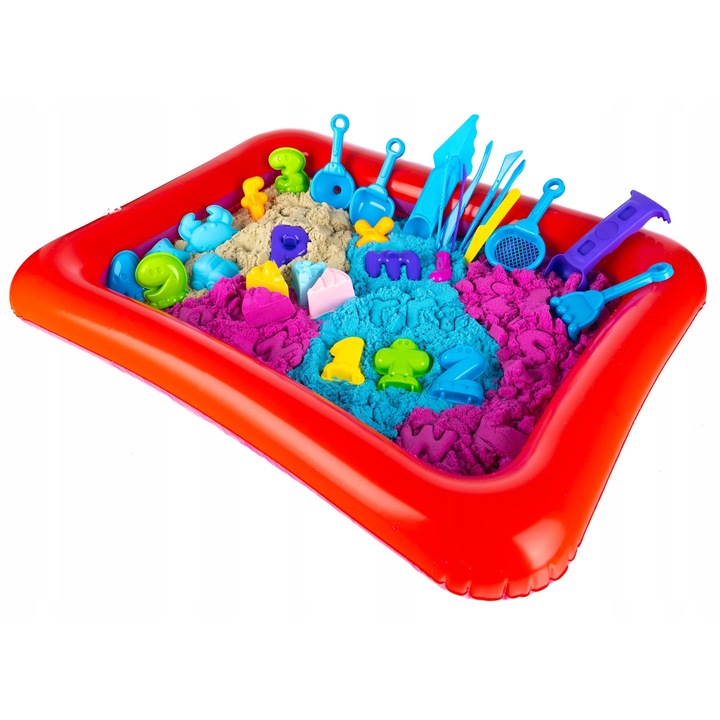 Homokozó készlet, Gotel, 4.5kg, 55x41x7cm, Többszínű