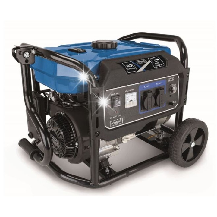 Hordozható áramfejlesztő, 2800 W, 1 fázisú, benzin, 212 cm³, 15 l, 57 kg