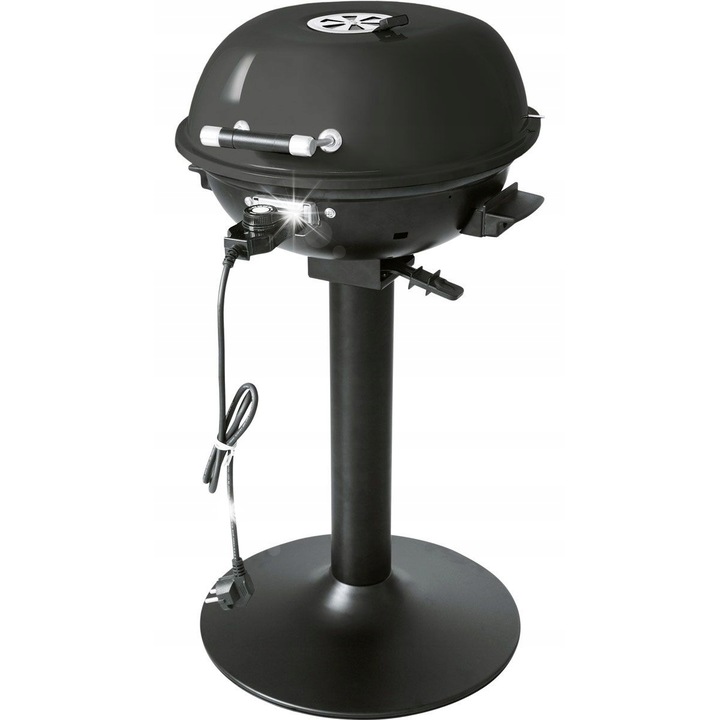Grill electric Rothmann Nashville, 1600W, negru, 43x83x43cm