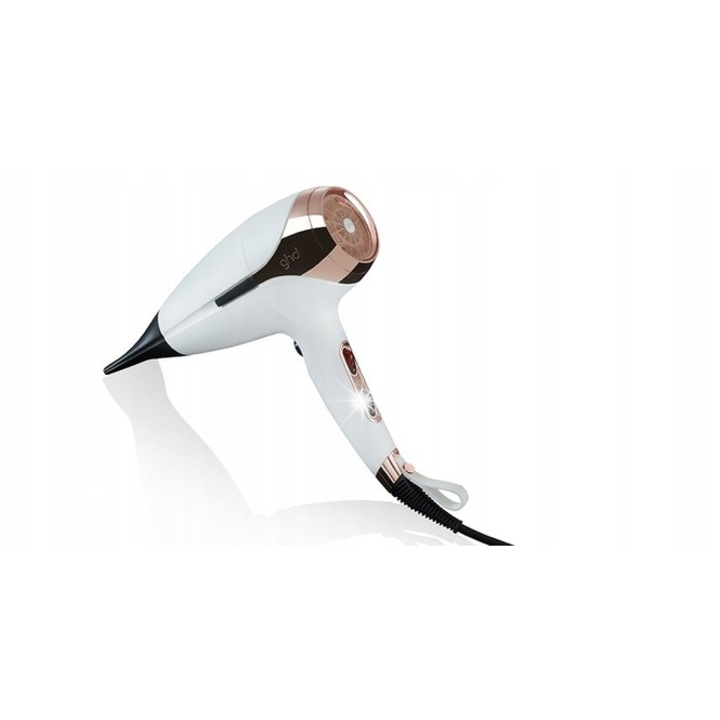 Сешоар Ghd Helios, бял/златист, акустична технология, ергономичен дизайн