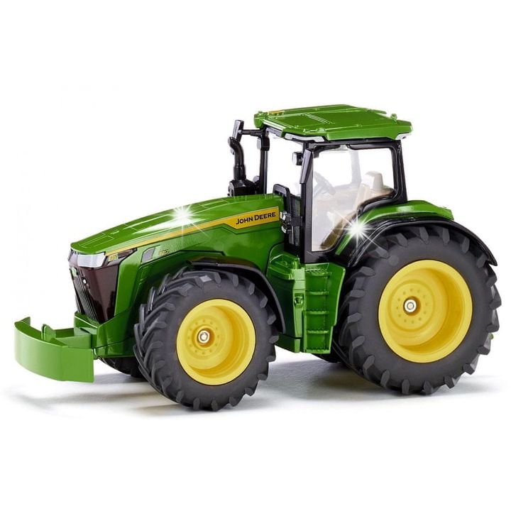 Tractor metalic Siku John Deere 8R 370, 1:32, verde, 20x9,3x9cm