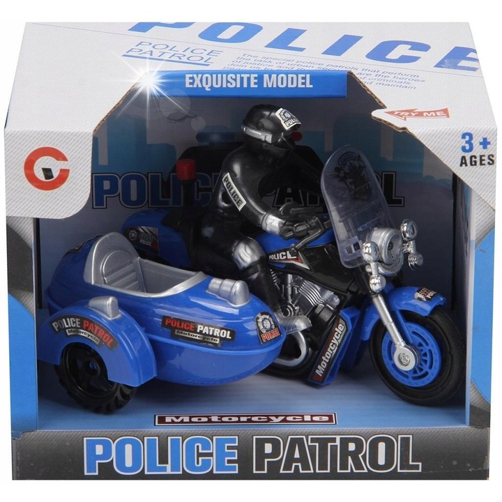 Motocicleta de jucarie Trifox cu sunet si lumina, 30x15x20cm