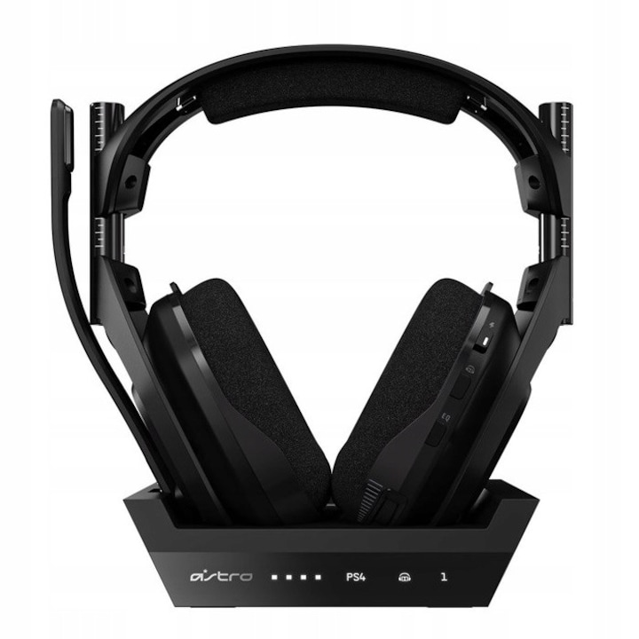 Casti PC LVL40, negru, cu microfon cu reducerea zgomotului, 40mm