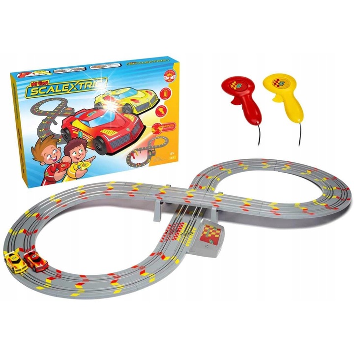 Scalextric My First versenypálya szett, 2 autó, 1:64, többszínű, 20.8x12.9x2.8cm