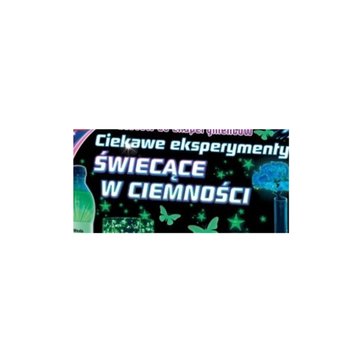 Комплект за флуоресцентни научни експерименти за деца, Ranok-Creative, 8 експеримента, забавно учене, многоцветен