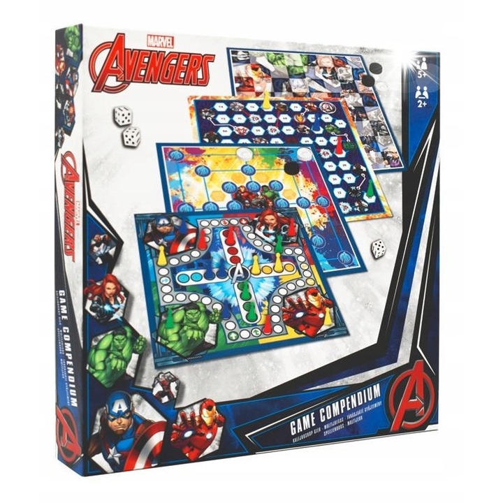 Társasjáték készlet gyerekeknek Marvel Bosszúállók, 8+