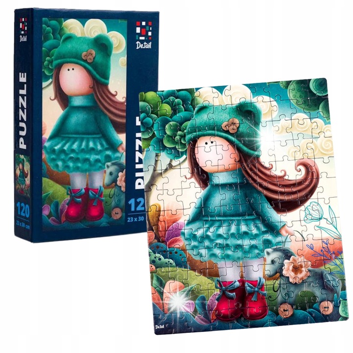 Puzzle Roter Kafer, 120 darabos készlet, téma: baba lóval, méret: 30x45cm