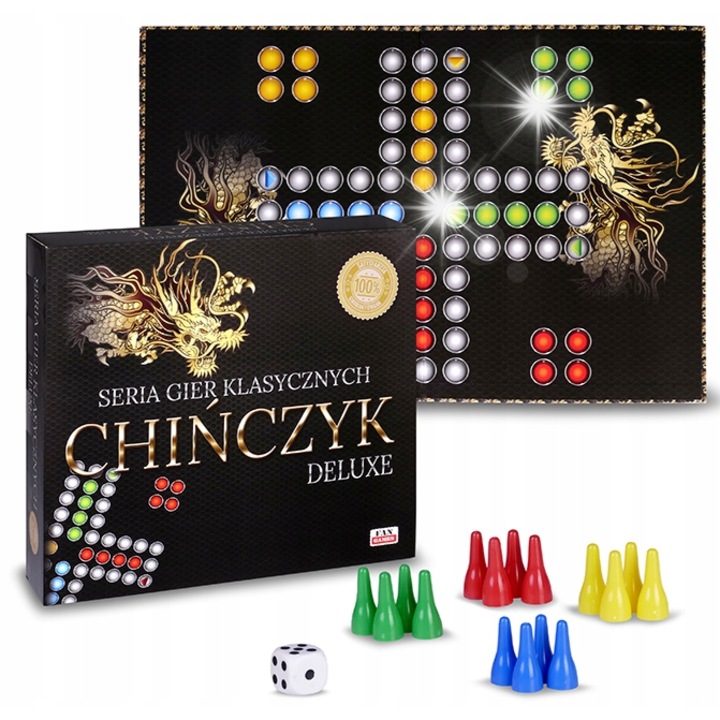 Társasjáték, Chinczyk, 2-4 játékos, többszínű