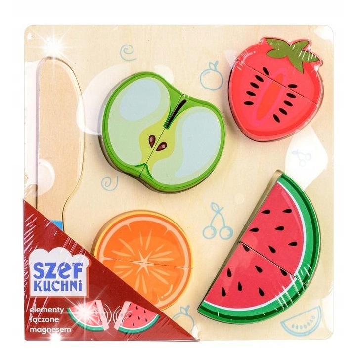 Daffi "Séf szakács" játék, fajáték, gyümölcsök és zöldségek, színes, gyerekeknek