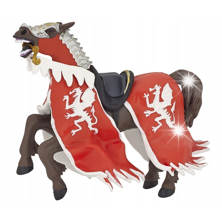 Фигурка Крал Дракон, Papo, червен, 10x15см