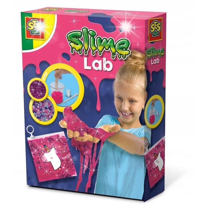 Unikornis nyálka készítő készlet, kreatív tevékenység, Ses Creative